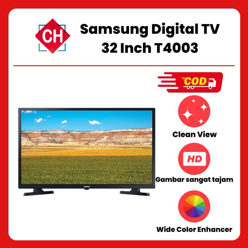 Jual Samsung TV Digital T4003 LED 32 Inch Wide Color Enhancer Dolby ...
