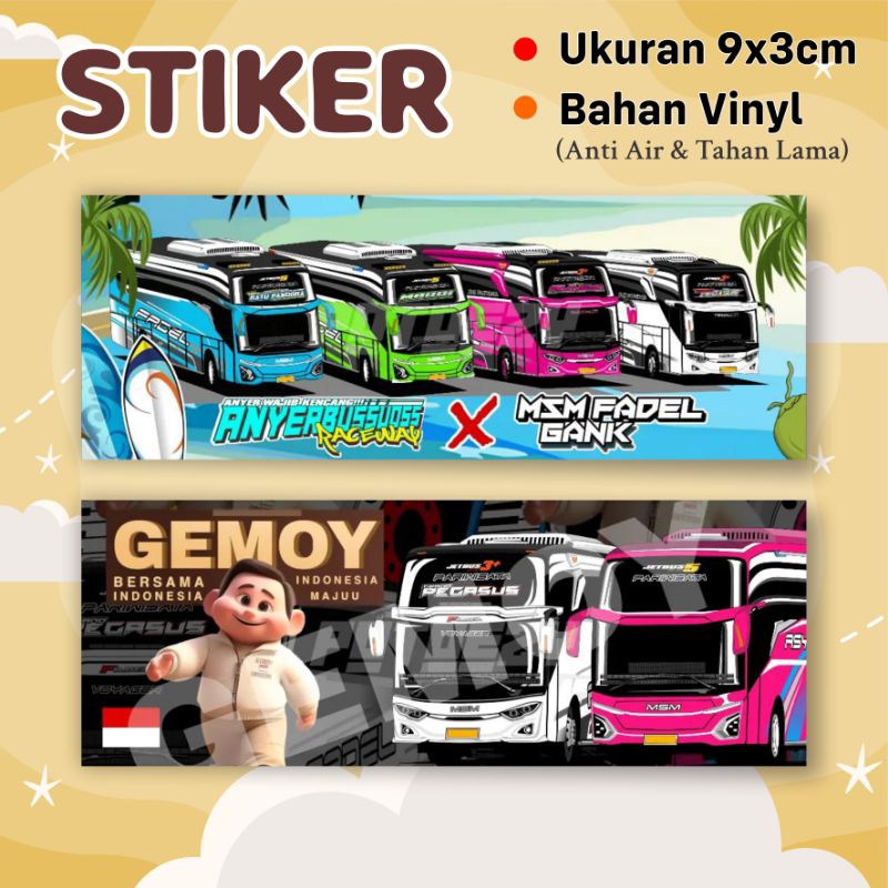 Jual STIKER BUS ORIGINAL (D) | Shopee Indonesia