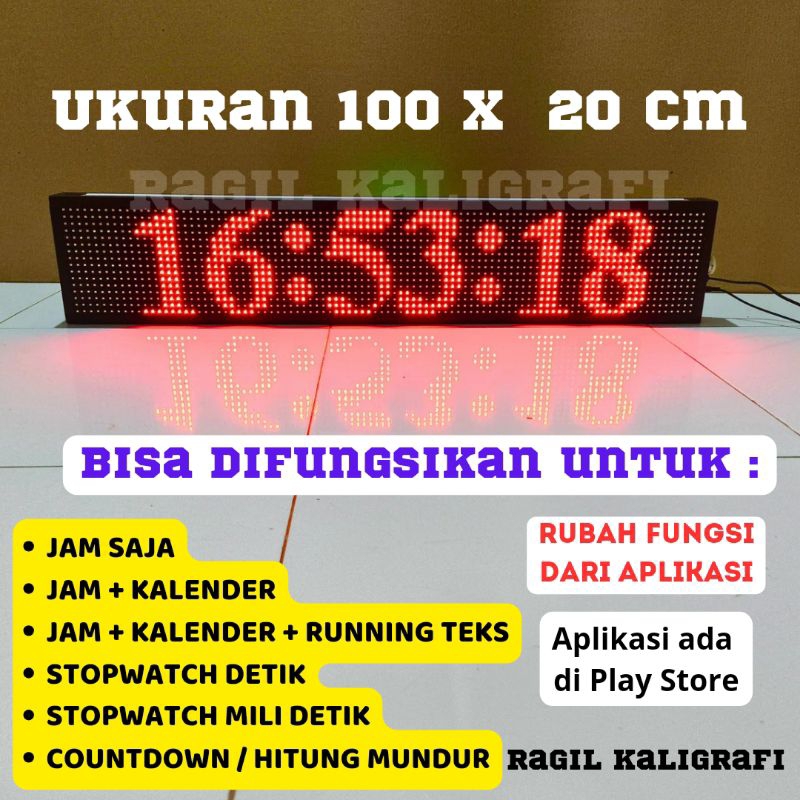 Jual Display timer mundur - display stopwatch detik - display stopwatch ...