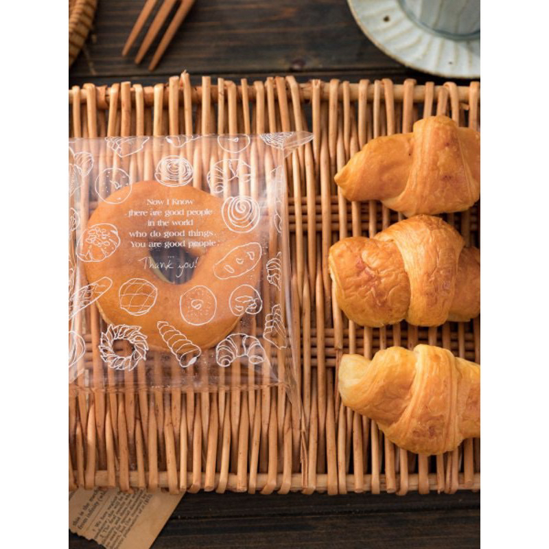 Jual OPP Roti Motif Bakery Thank You Ukuran 15x18 13x18 13x13 14x14 ...