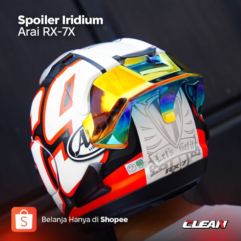 Jual CLEAN Spoiler Iridium Arai RX 7X | Shopee Indonesia