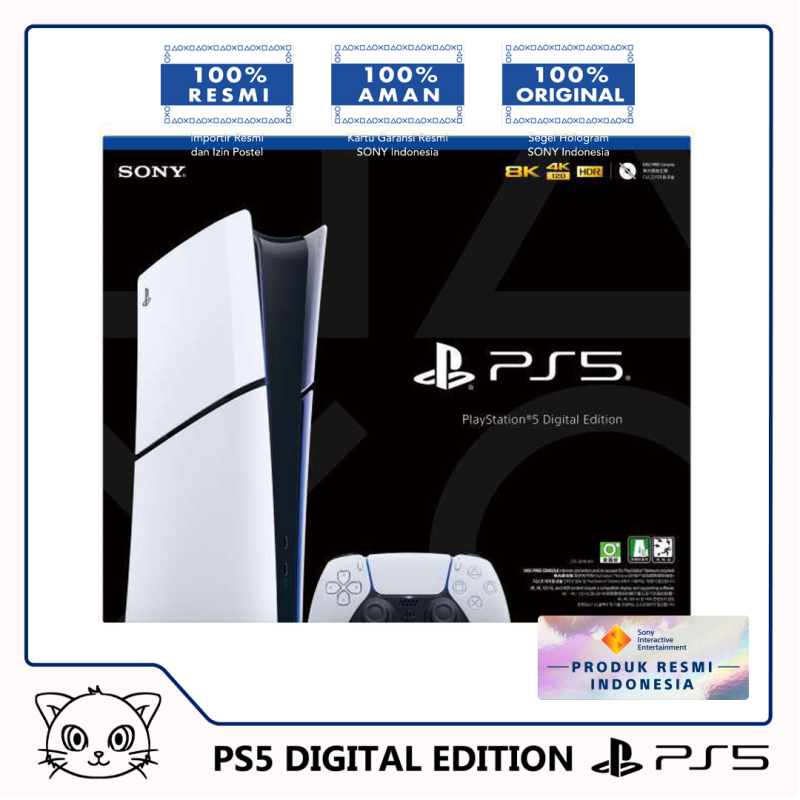 PS5 Slim Digital Edition Version Garansi Resmi Sony Indonesia Sony  PlayStation Console