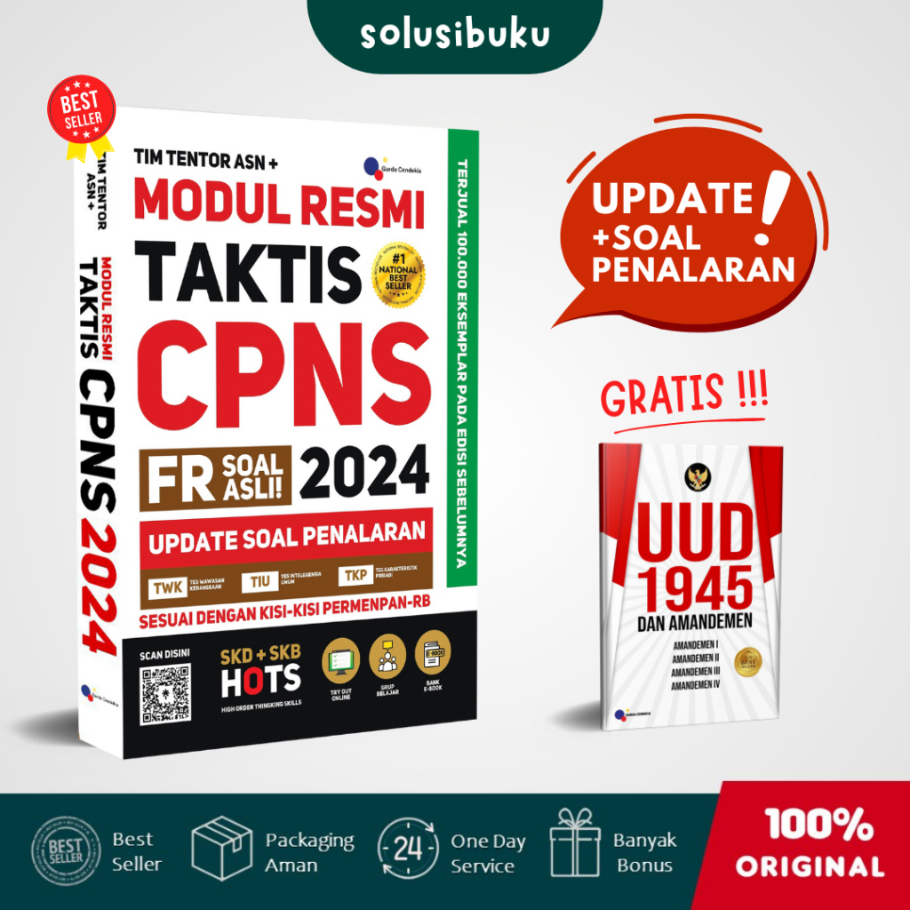 Jual Buku Modul Resmi Taktis Cpns 2024 Update Soal Penalaran Garda