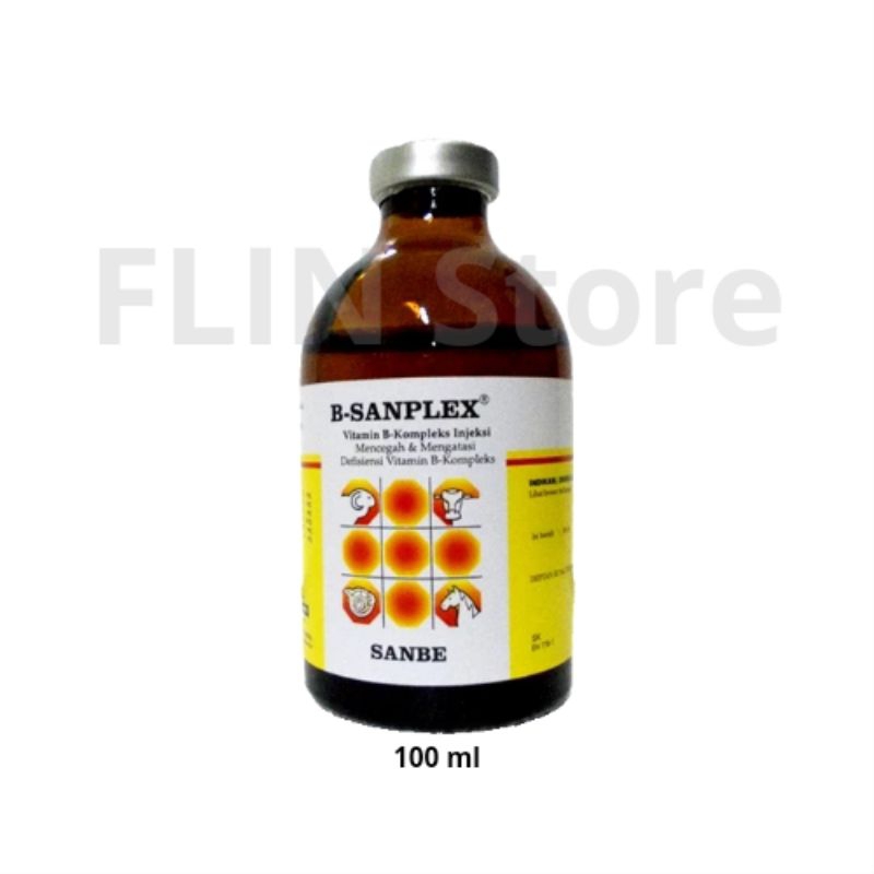 Jual B-Sanplex 100 Ml SANBE - Vitamin B Kompleks Injeksi (mencegah Dan ...