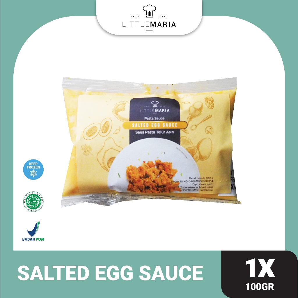 Jual LittleMaria Salted Egg Sauce/Saus Telur Asin 100g (Single Serve ...