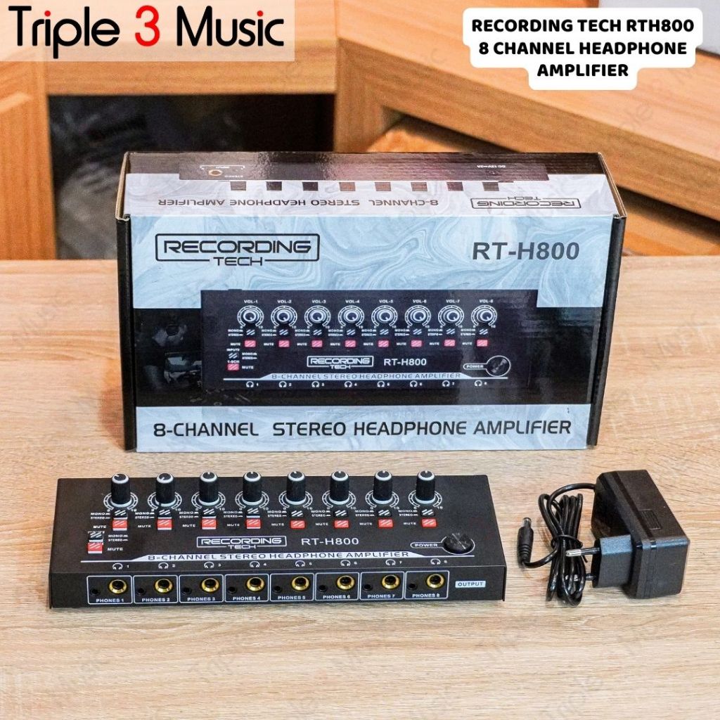 Jual RECORDING TECH RT H800 RTH800 mirip wave ph800 Amply Headphone 8 ...