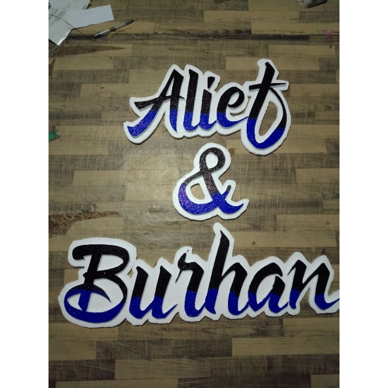 Jual PAKET TULISAN UNTUK UNTUK BACKDROP / PAKET TULISAN NAMA | Shopee