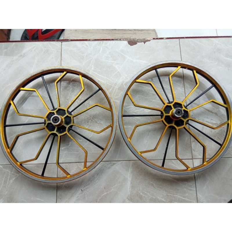 Jual Rare Velg Pelk Pelek Racing Wheel Set Alumunium Aloy Depan