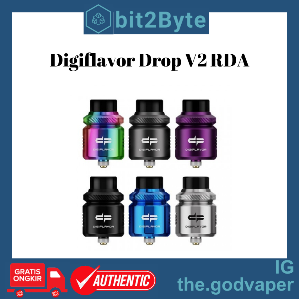 Jual Digiflavor Drop RDA V2 24MM Authentic | Shopee Indonesia