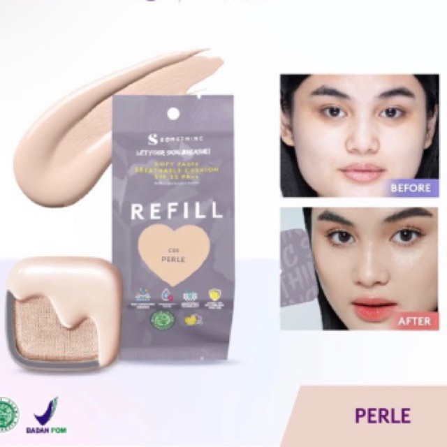 Jual SOMETHINC PERLE (REFILL) Copy Paste Breathable Mesh Cushion SPF 33 ...