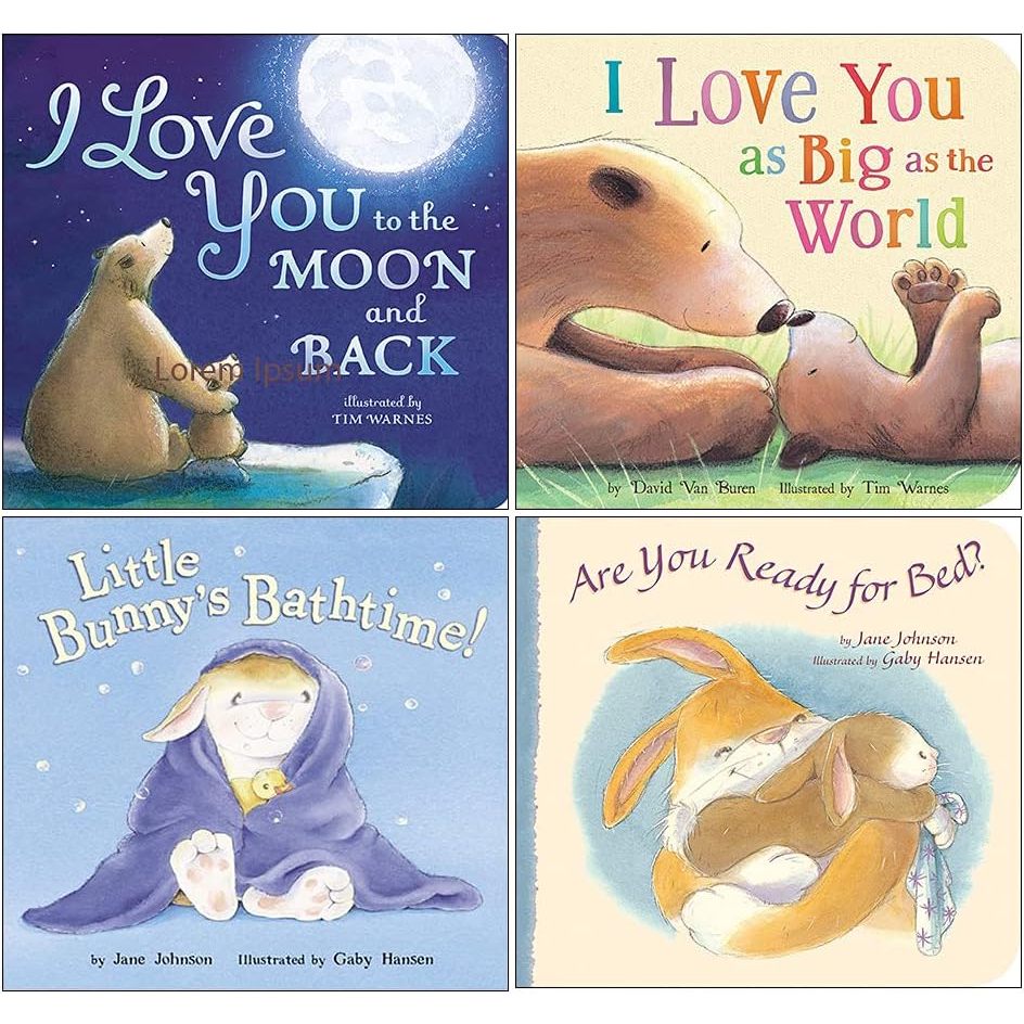 Jual My First Board Book Library 4 Books Collection Set I Love You To 