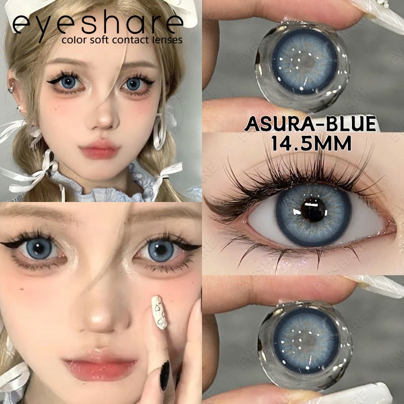 Jual Eyeshare Softlens Miki Gray 1 Pasang 140mm Shopee Indonesia