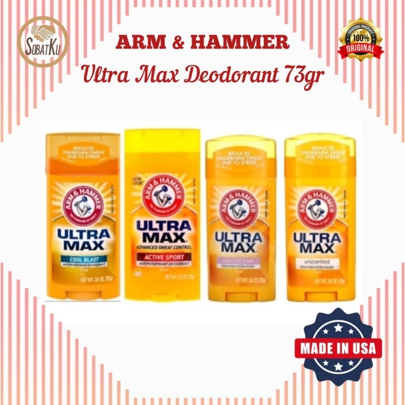 Jual Arm and Hammer Ultra Max Antiperspirant Deodorant 73gr Original