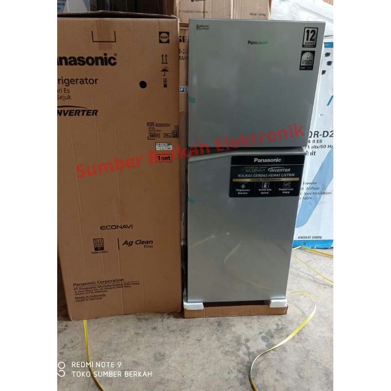 Jual Kulkas Panasonic 2 Pintu NR BB200V S Inverter Econavi 200VS 196