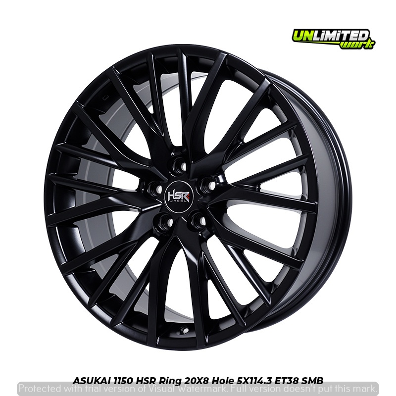Jual Velg Racing Tipe ASUKAI HSR R20 Warna Hitam Buat Innova Zenix Crv ...