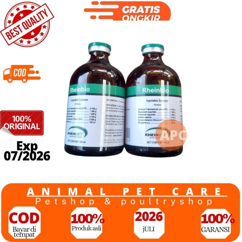 Jual Rheinbio 100 ml - Injeksi ATP Penguat Otot dan penambah stamina ...