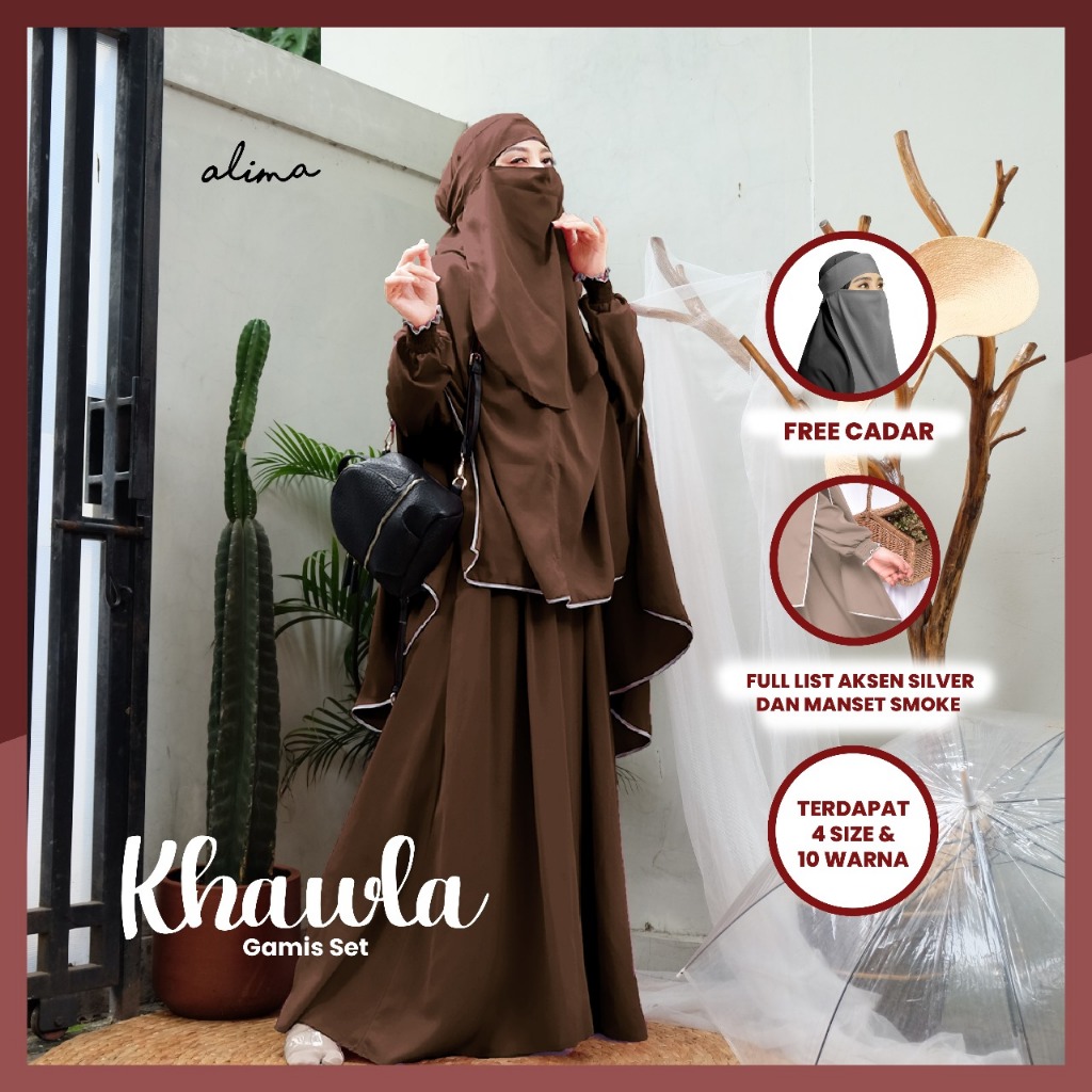 Jual Gamis Set Syari Khawla Original By Alima Indonesia Super Adem