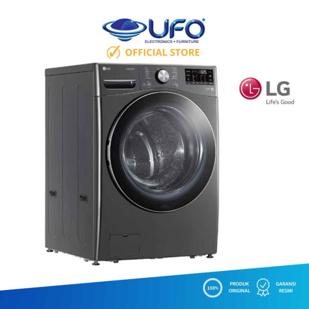 Jual LG F2724SVRB MESIN CUCI FRONT LOADING INVERTER 24 KG - HITAM ...