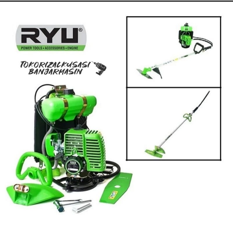 Jual Mesin potong rumput gendong RYU 2TAK/brush cutter 2tak RYU ...