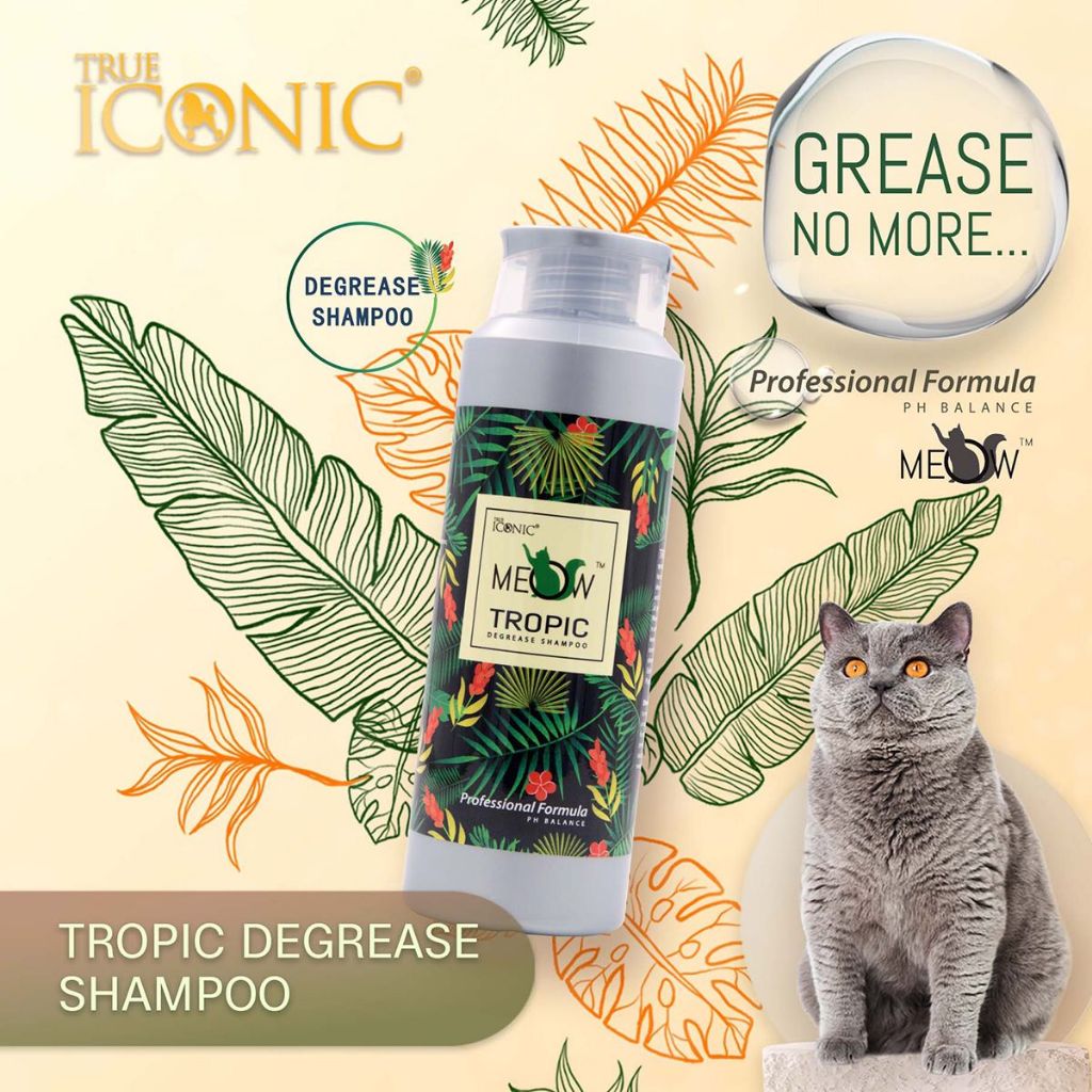 Jual TRUEICONIC Cat Degreaser Shampoo Meow Tropic 400ml Shopee Indonesia