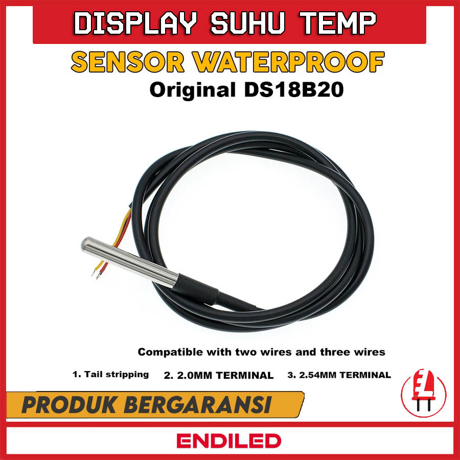 Jual LED DISPLAY SUHU TEMPERATURE SENSOR WATERPROOF | Shopee Indonesia