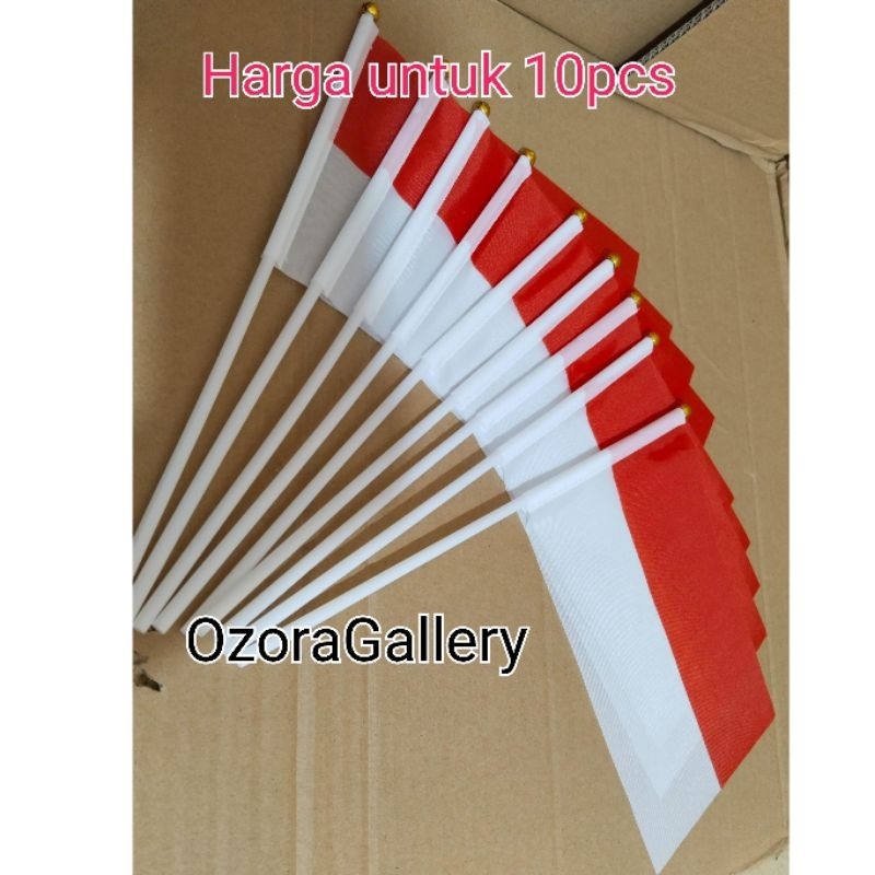 Jual 10pcs Bendera Kemerdekaan Bahan Kain Bendera Merah Putih Kain Bendera Kain Merah Putih