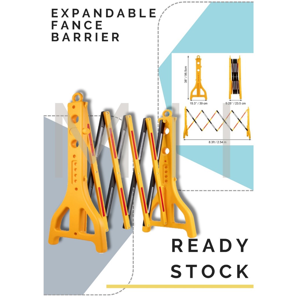 Jual Expandable Barrier Plastik Safety Pagar Pembatas Jalan Fence Portable Shopee Indonesia 7472