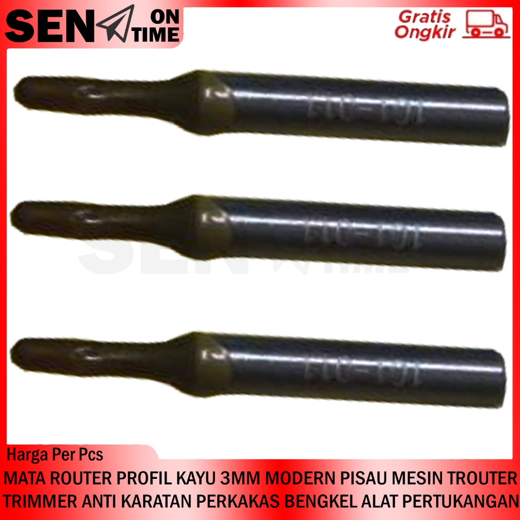 Jual Mata Router Profil Kayu 3mm Modern Mesin Trouter Trimmer Anti ...