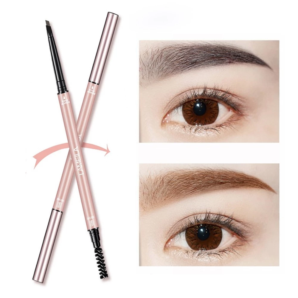 835 Eyebrow Double Head Black Brown Waterproof & Long Lasting | AutoStock