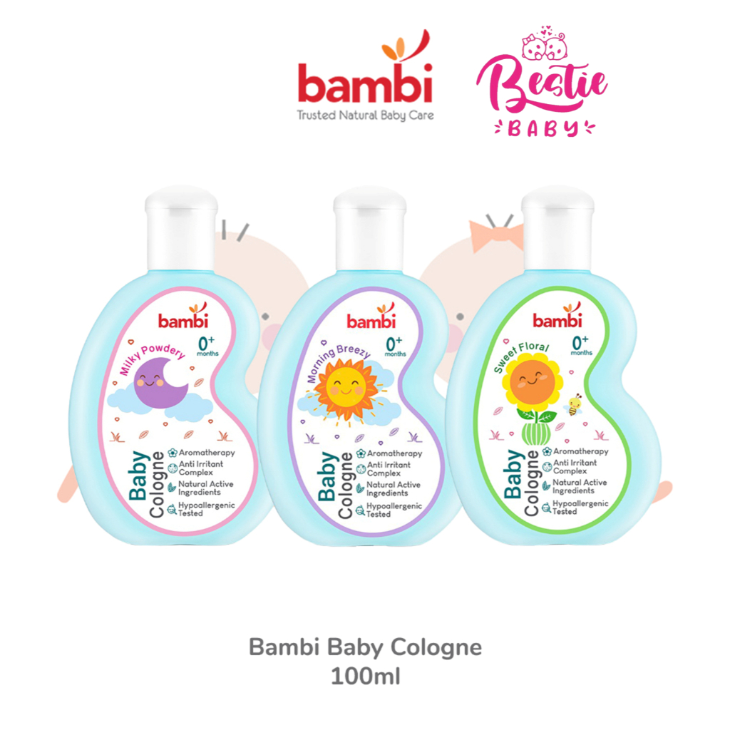 Jual Bambi Cologne 100ml Parfum Bayi Kulit Normal - Sensitif ...