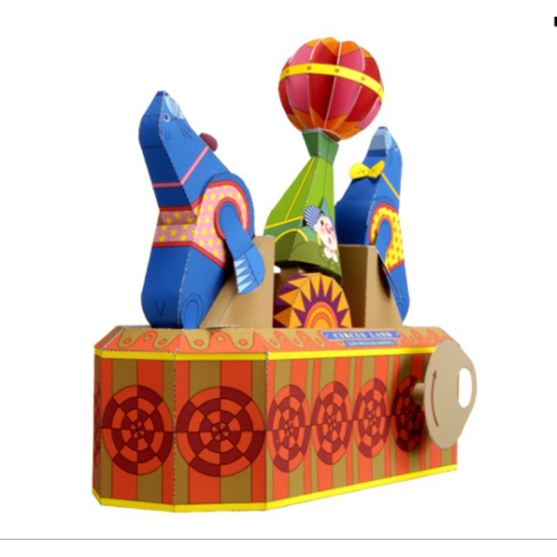 Jual Lembaran pola papercraft mainan singa laut dan badut (CP-AgA52 ...