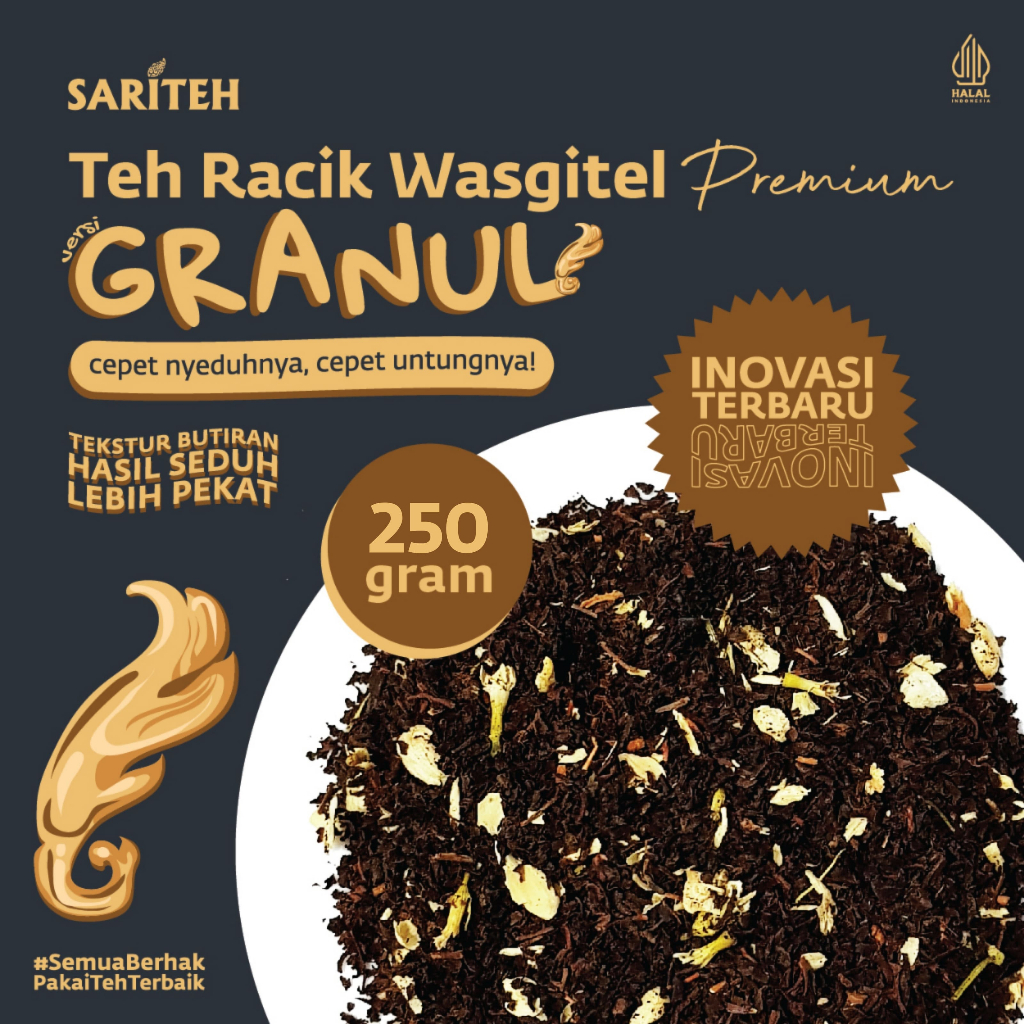 Jual [Sariteh Indonesia] Teh Racik Wasgitel Premium versi Granul for Es ...