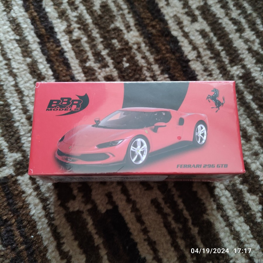 Miniature BBRmodels 1/64 Ferrari 296 GTB Rouge Corsa – Collection Métal