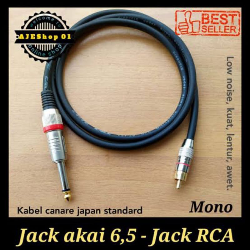 Jual kabel jack rca to jack akai 6,5mm mono | Shopee Indonesia