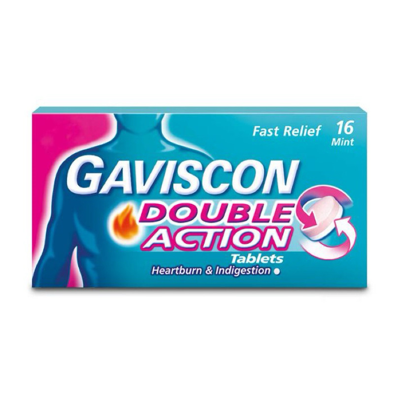 Jual Gaviscon dual action Chewable 16 tablets | Shopee Indonesia