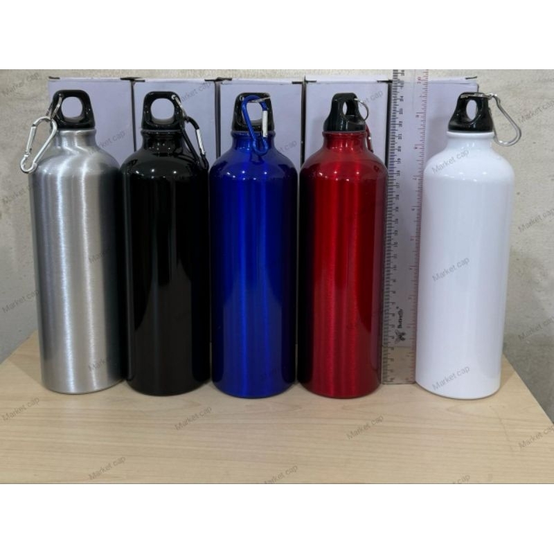 Jual Botol minum sport aluminium 750ml glossy + gantungan | Shopee ...