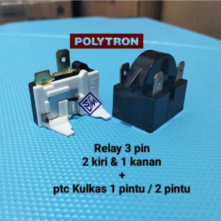 Jual Relay Pin Kiri Pin Kanan Ptc Overload Kulkas Polytron Pintu Pintu Shopee