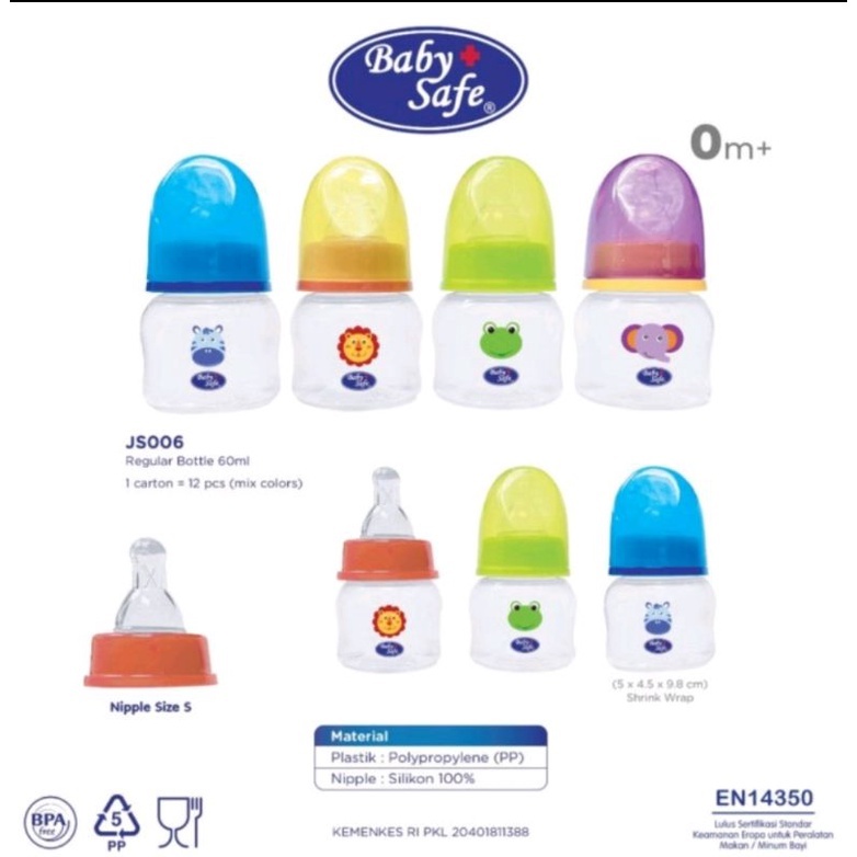 Jual Botol Dot Susu Babysafe Slimneck Model Standar Original Bayi Baby ...