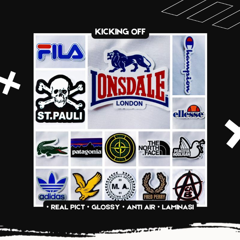 Stiker Paketan Murah Brand Luar Lokal, Casuals Ultras Hooligan Flowers City  Casuals, Bobotoh, NW, Persib Anti Air