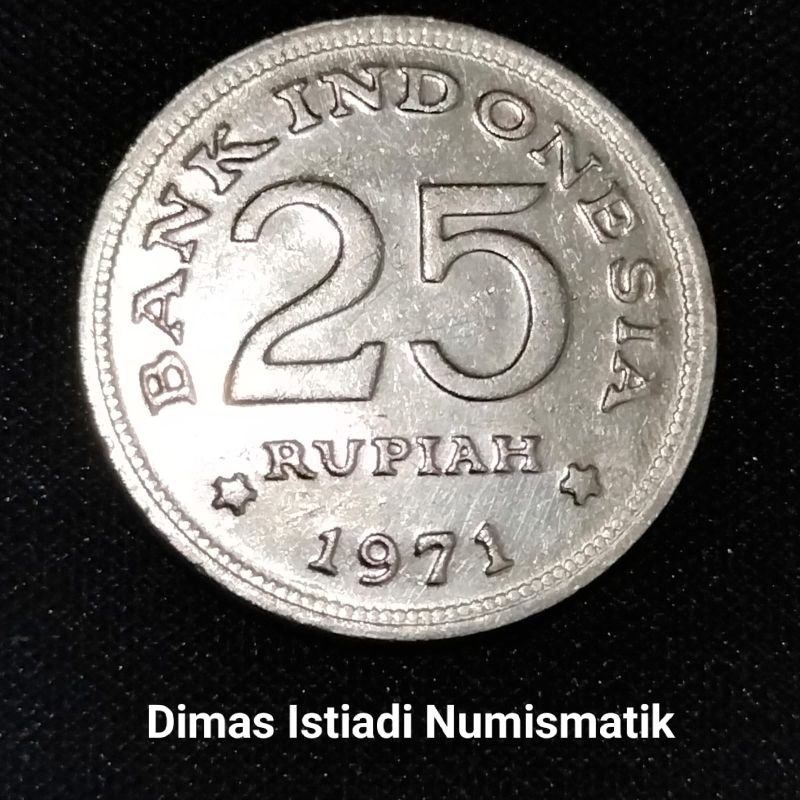 Jual Uang Kuno Koin 25 Rupiah 1971 (Sudah dibersihkan) | Shopee Indonesia
