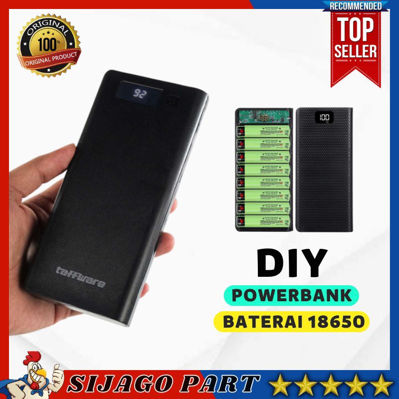 Jual Sjp Diy Power Bank Case Pb Rakitan Dual Output Usb Type C With Lcd Batu Baterai Batre X