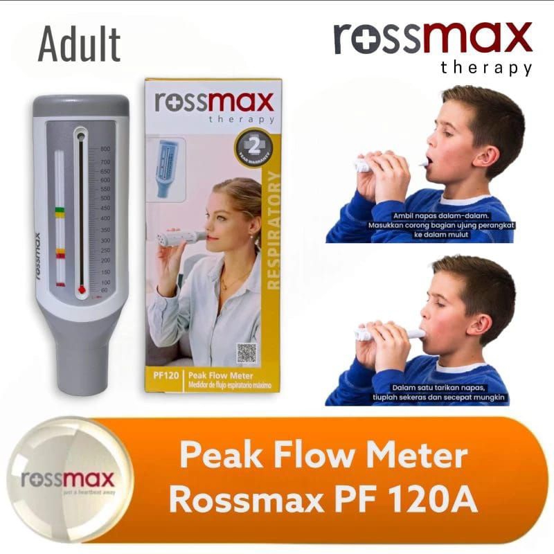 Jual Peak Flow Meter Rossmax PF120A Alat Tes Asma Dewasa Spirometer ...