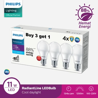 Philips Lampu Multipack RadiantLine LEDBulb 11W 6500K Putih