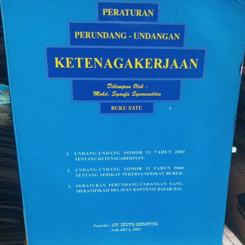 Jual Buku Original Peraturan Perundang Undangan Ketenagakerjaan Buku