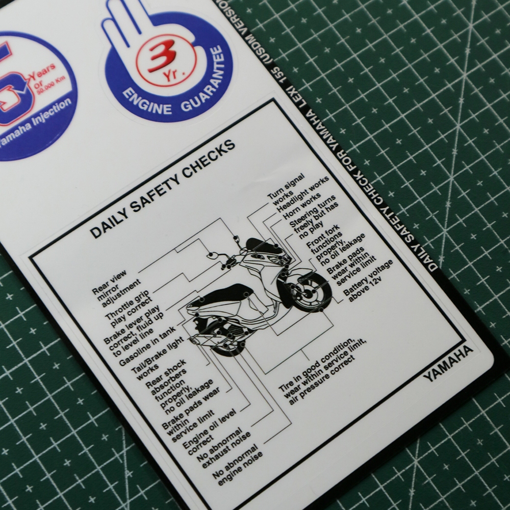 Jual Sticker detail/Warning Decals/Sticker Warning/Stiker pelengkap ...