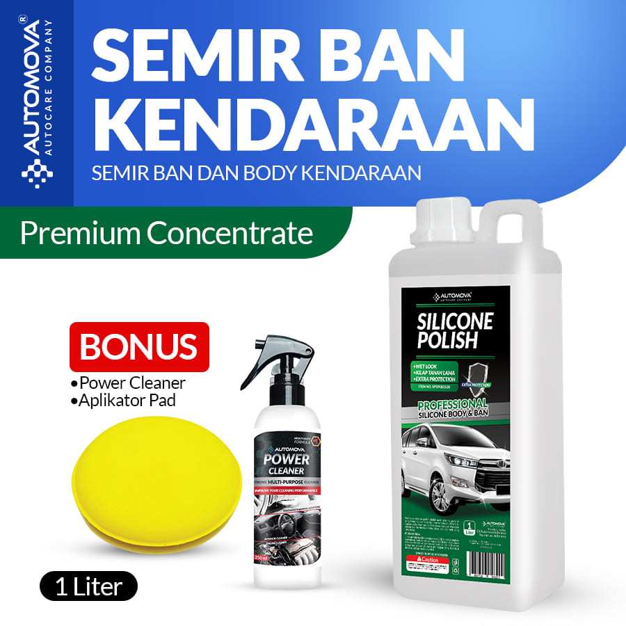 Jual AUTOMOVA Pengkilap Dashboard Plastik Dan Semir Ban Mobil Motor