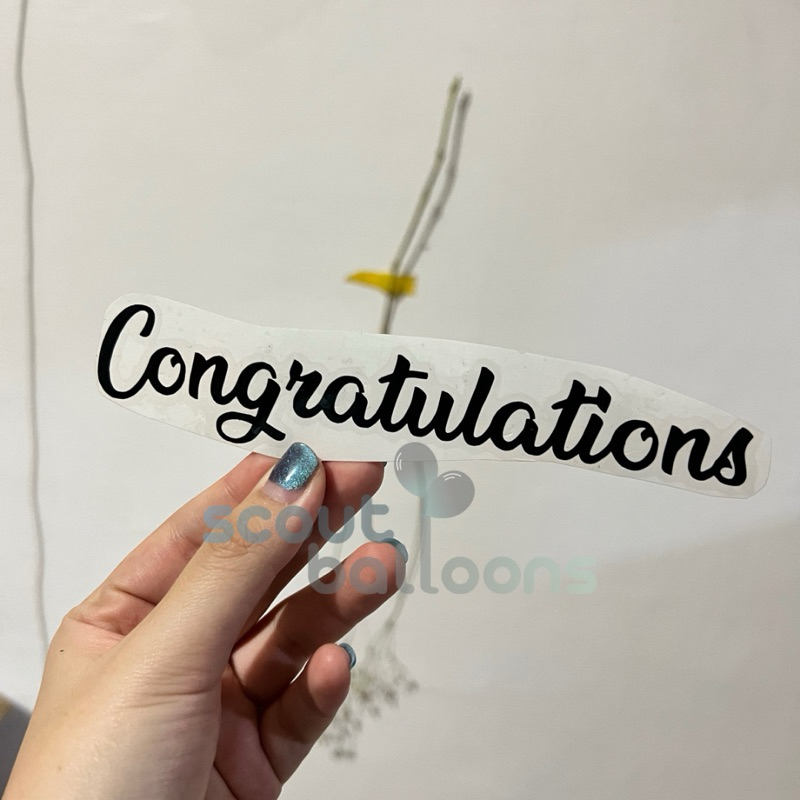 Jual Stiker Balon Tulisan Congratulation | Shopee Indonesia