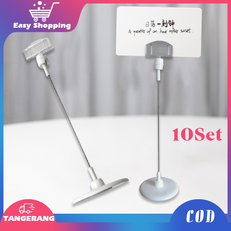 Jual 10pcs Tiang Nomor Meja Foldable Table Number Holder Menu Stand ...