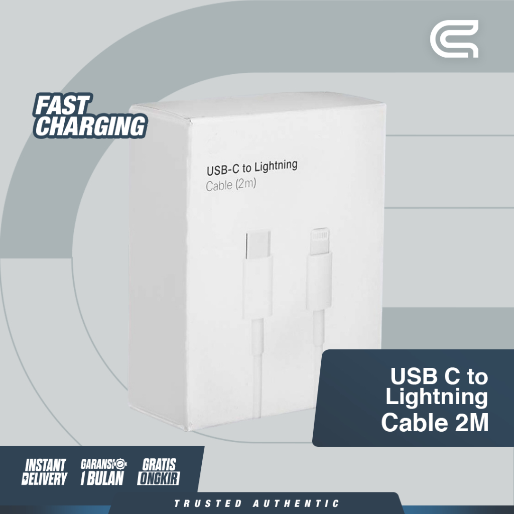 Jual Lightning To USB-C Charge Cable 2 Meter | Shopee Indonesia