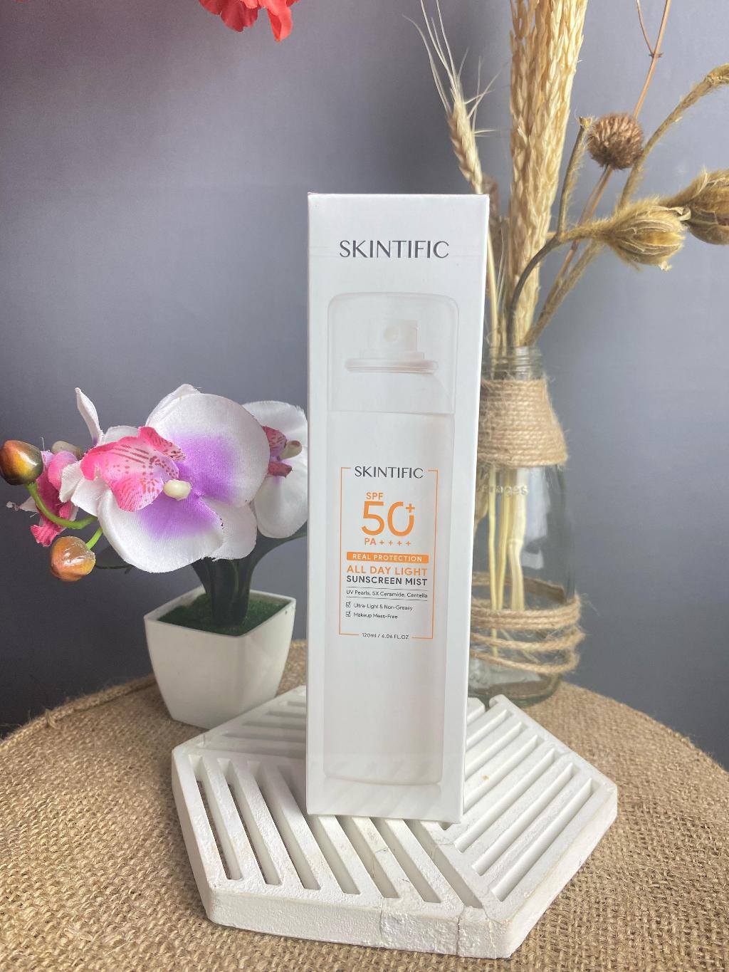 Jual Skintific All Day Light Sunscreen Mist Spf 50 Pa 120ml Shopee Indonesia 1829